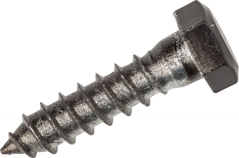 Zinc Plated Hex Head Lag Screw Bolts 3/8 X 1 Steel 500 pcs 